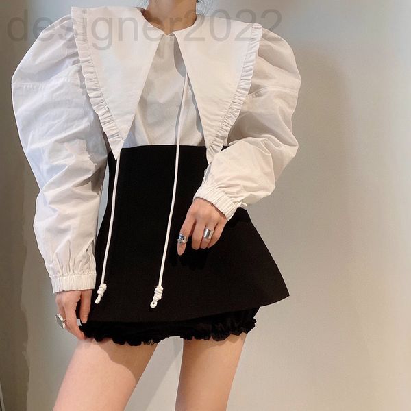 

skirts designer minority design, foreign style, age reduction, hem, ruffle edge, stitching, high waist, short skirt, pants, buttocks, black