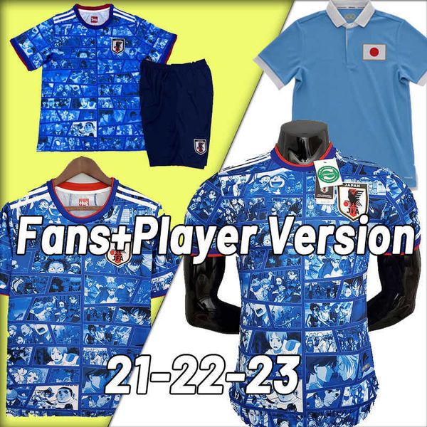 

player version 2021 2022 japan soccer jerseys #10 minamino #4 honda football shirts special cartoon atom nagatomo tsubasa shibasaki nakayama, Black;yellow