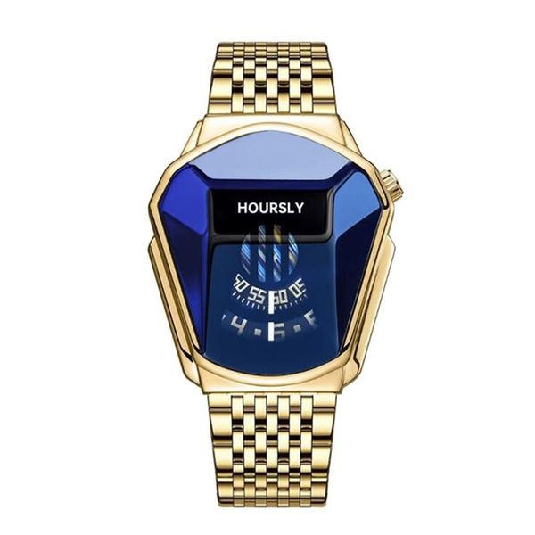 Armbanduhren Luxus Cooeverly Trend Coole Herren Armbanduhr Edelstahl Technologie Mode Quarz für Männer 2022 Relogio MasculinoWrist