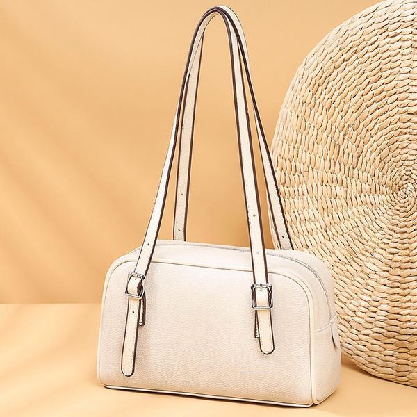 

evening bags fashion korean trend luxury designer purses and handbags women's genuine leather casual tote shoulder for ladies underarm