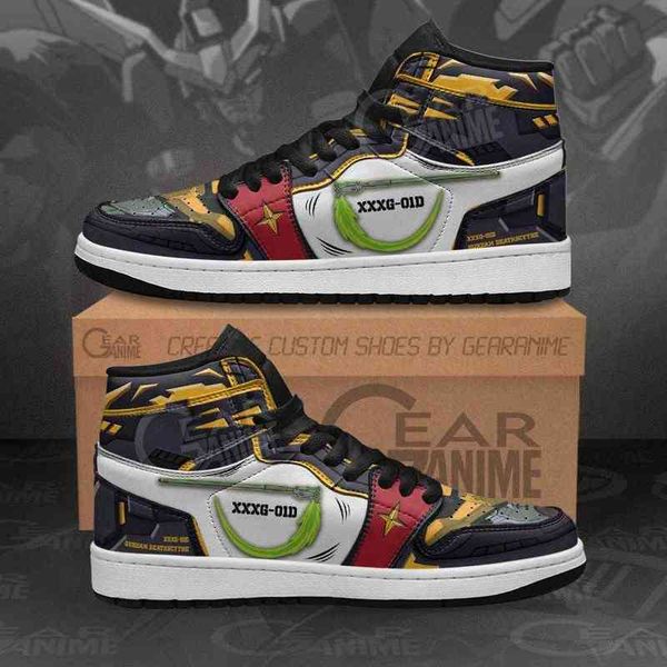 

gundam deathscythe sneakers anime shoes, Black