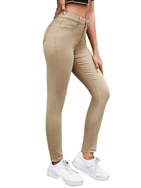 

raw cut skinny jeans l4gm#, Blue