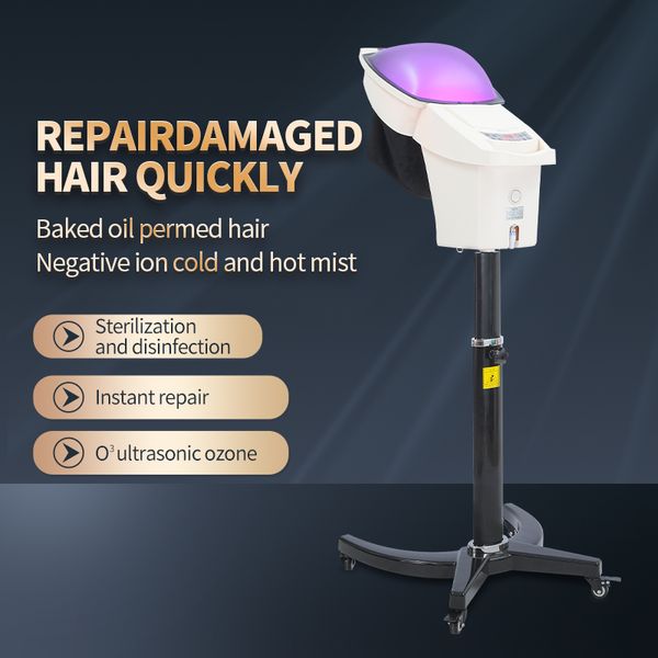 Vaporizzatore professionale da pavimento ad ultrasuoni per capelli, parrucchiere, trattamento con olio, salone di bellezza, strumento per lo styling all'ingrosso, attrezzature a infrarossi