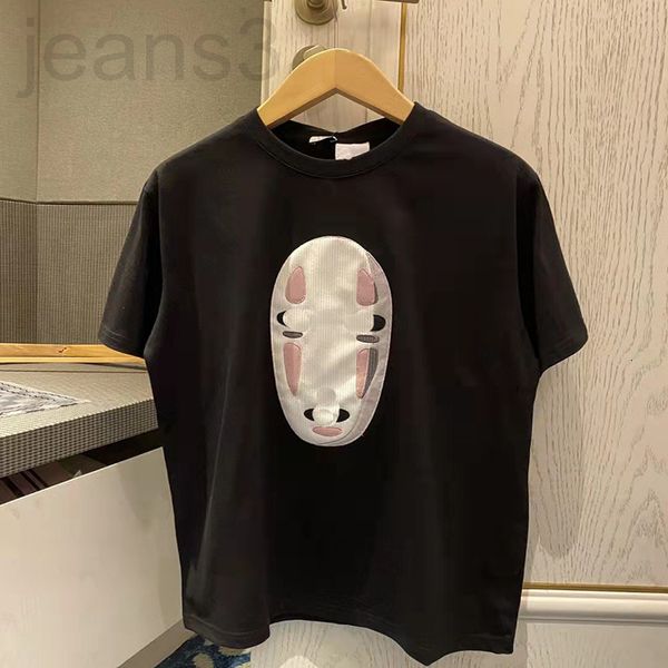 

women's t-shirt designer correct version loe2022 spring and summer chihiro short sleeve t-shirt men's women's loose pullover, White