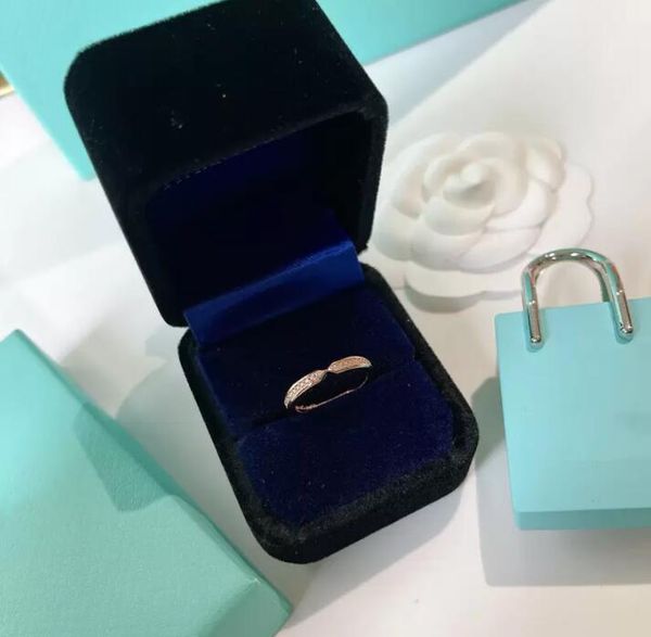 

2022 designers ring pave setting diamond rings jewerly fashion ring box, Silver