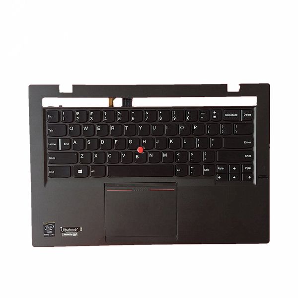 Neue/Orig US-Tastatur mit Hintergrundbeleuchtung für Lenovo Thinkpad X1 Carbon 2nd 20A7 20A8 mit Palmrest-Lünette und Touchpad 04X5570 04X6525 0C45069