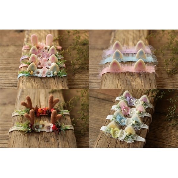 

born baby girl headbands bows flowers elastic bebe infant hair accessories for p ography props headwear 220630, Yellow