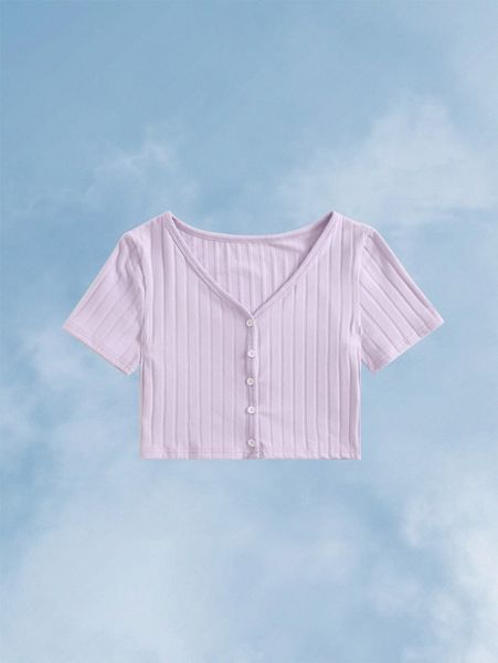 

romwe ribbed crop tee b49o#, White