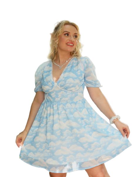 

plus all over print lantern sleeve dress d0d9#, Black