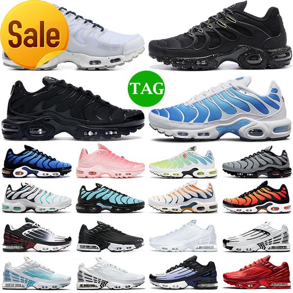 

sale boots 2022 men women running shoes tn plus 3 terrascape triple black white atlanta hyper sky blu