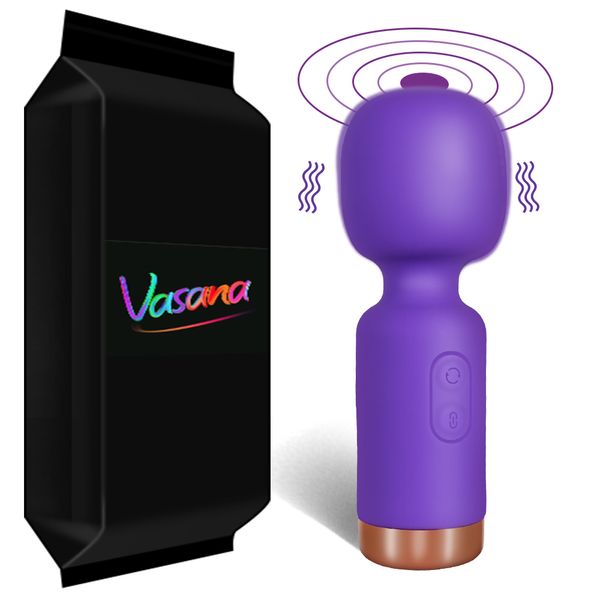 Vasana Mini-Zauberstab-Vibrator für Frauen, Klitoris-Massagegerät, AV-Stick, Klitoris-Nippel-Stimulation, weibliche Masturbationsvibratoren