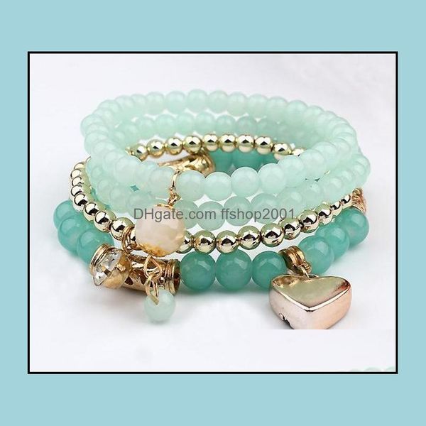 

charm bracelets bracelets bangles special offer beads process fashion bead bracelet drop delivery 2021 jewelry ffshop2001 dh3sa, Golden;silver