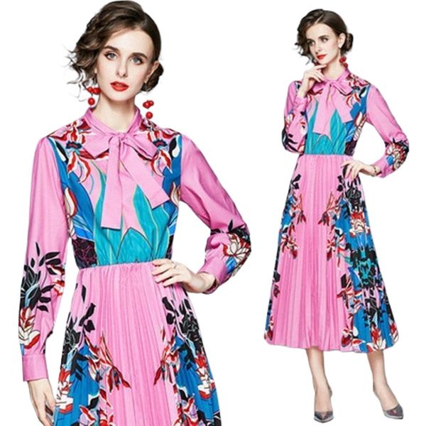 

casual dresses 2022 autumn women runway on vacation dress fashion luxury vintage print midi elegant party vestidos t7yh#, Black;gray