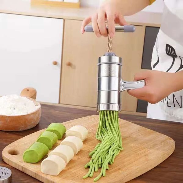 Mutfak Araçları Manuel Paslanmaz Çelik Erişte Maker Pres Pasta Makinesi Krank Kesici Meyveler Strakatçı Tencere Yapımı Spagetti Mutfak Araçları