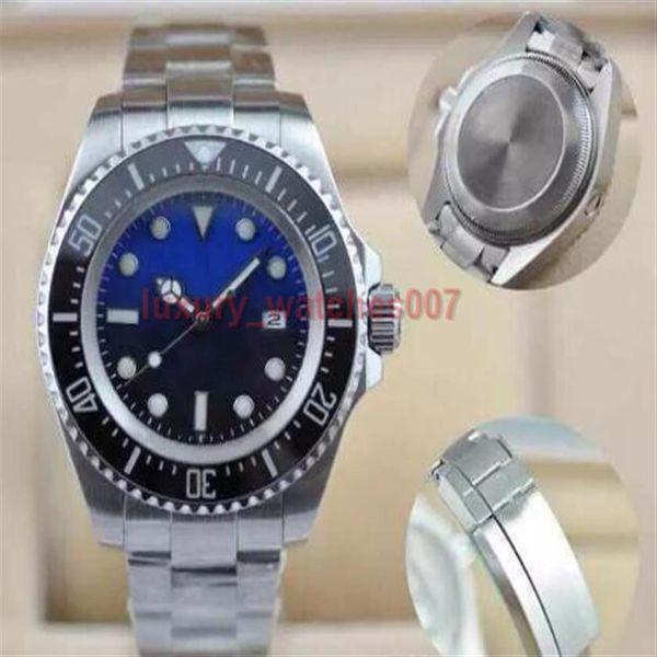 

2020 luxury mens watches deep ceramic bezel sea-dweller sapphire stanless steel with glide lock automatic mechanical mens designer243v, Slivery;brown
