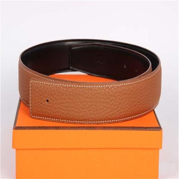 

22 fashion big buckle genuine leather belt with box designer men women mens belts288w, Black;brown