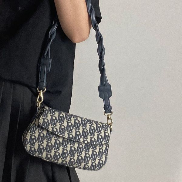 

new designer bags armpit french jacquard saddle club single shoulder messenger women's 2022 fashion design