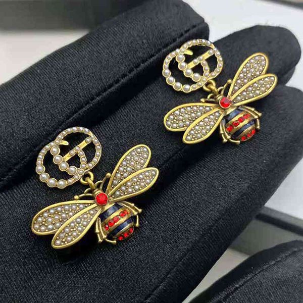 

g925 silver needle ancient family little fashion personality women's earrings, Golden