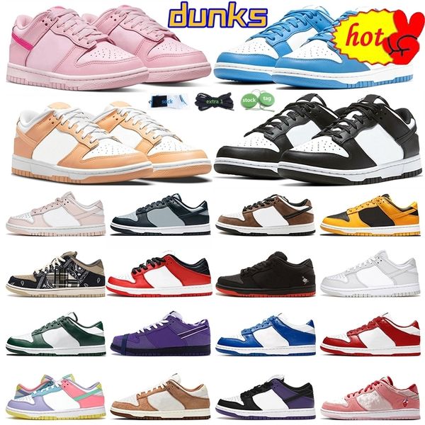 

designers dunks sb men women shoes triple pink panda white black unc coast green glow syracuse purple pulse chunky sb low laser orange mens