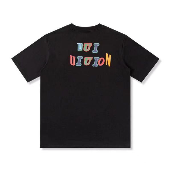 

luxury mens t shirt short sleeve pure cotton color letter printing pattern men tshirt fashion personality sports casual and versatile trend, White;black