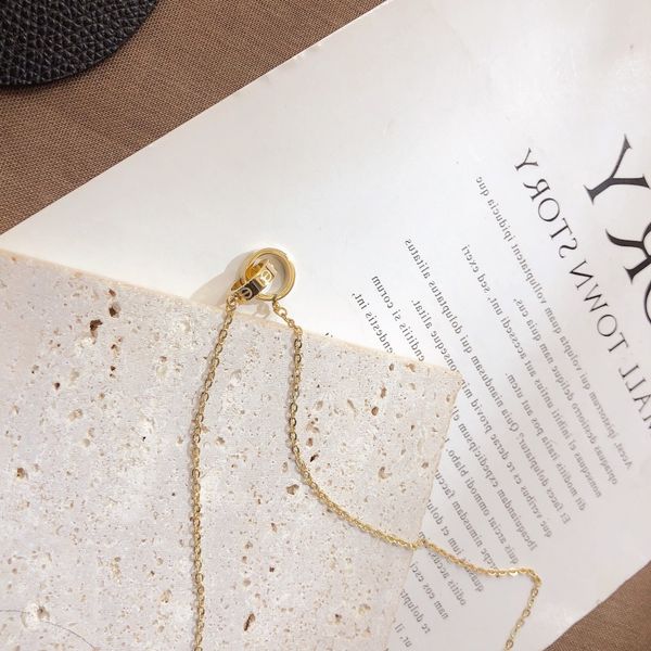 

designers womens necklace choker chain gold plated stainless steel necklaces letter pendant wedding jewelry accessories, Silver