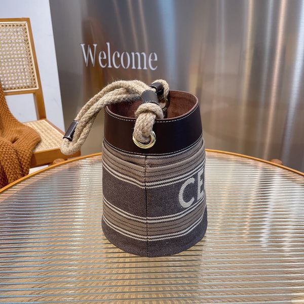 

evening bags ladies designer wedding fashion nylon bucket bag letter hemp string one shoulder messenger