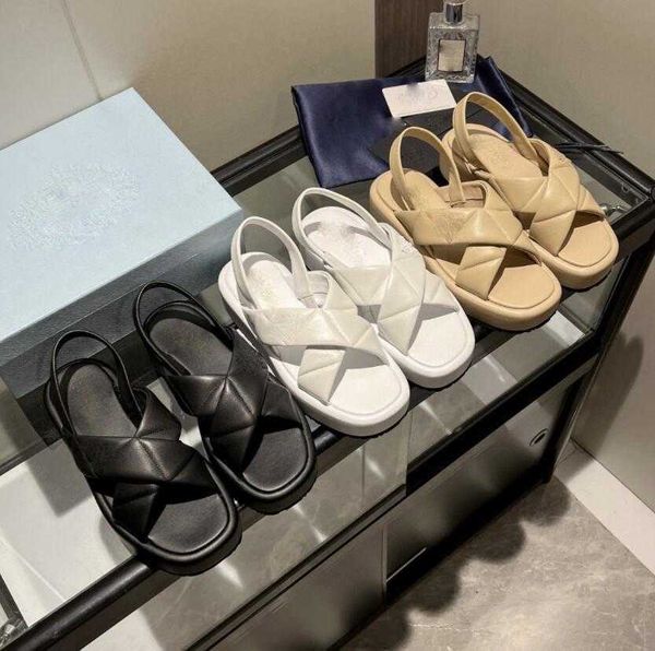 

designer ladies summer sandals flat slippers flip-flops fashion black white desert stud platform shoes