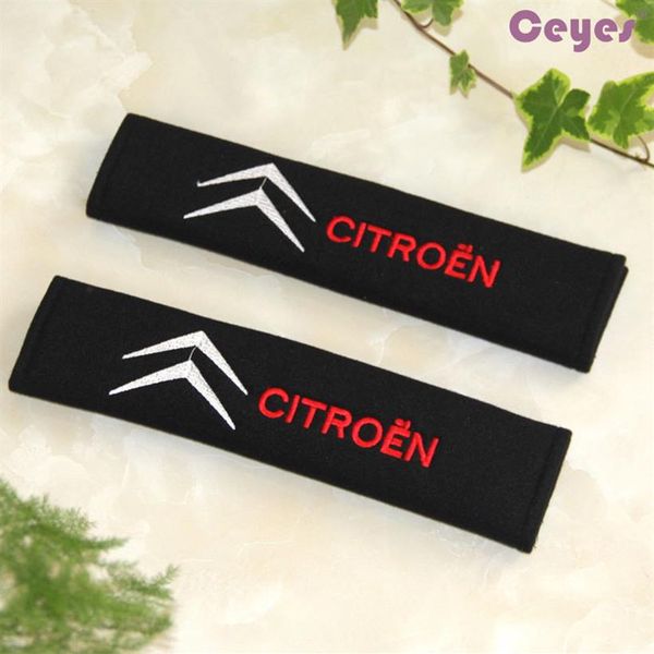 

car safety belt cover for citroen c2 c3 c4 c4l c5 picasso xsara elysee berlingo car seat belt cover accessories styling 2pcs lot253h