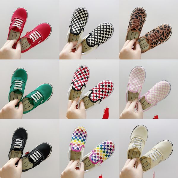 

kids children van old skool canvas shoes boys girls sk8 low running shoes white black pink green slip on sports sneaker chaussures baby todd