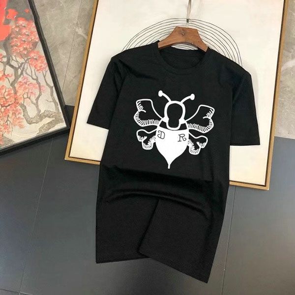 

summer mens t shirt 2022 casual man womens loose tees with letters print short sleeves sell fashion men tshirts, White;black