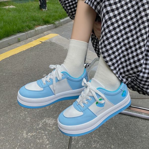 

2022 women sneakers blue red tennis cute lovely girl shoes female student shoes platform flats casual ladies vulcanize shoes, Black