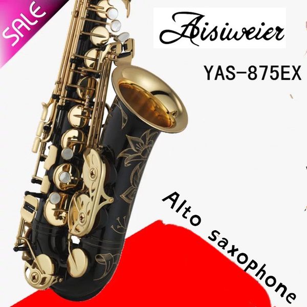 

aisiweier japan yas-875professional alto drop e saxophone gold with band mouth piece reed aglet more package mail