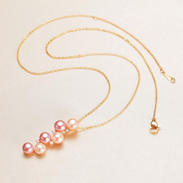 Catene Origine E Fonte Delle Merci Danshui Pearl Clavicola Catena Femminile Multi Collana Ciondolo Gioielli DropChains All'ingrosso