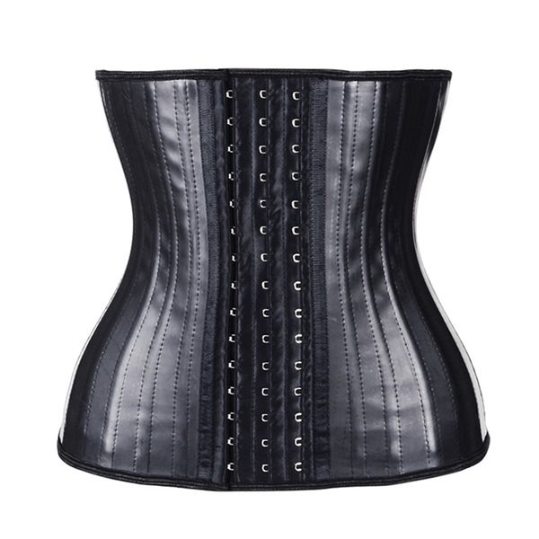 

latex waist trainer 25 steel bone women binders and shapers corset modeling strap body shaper colombian girdles slimming belt 220811