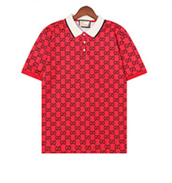 

high-end brand paul short-sleeved t-shirt men bee polo shirt 100% cotton lapel business korean summer embroidery men's clothing, White;black
