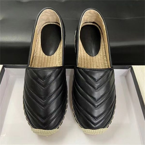

dress slip-on leather espadrille platform shoes real leather fashion ggs''gg casual espadrille shoes cord platform soft sole women, Black