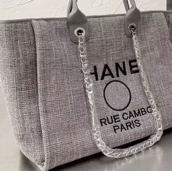

classic fashion luxury embroidered beach bags ch women brand canvas evening handbags female big shopping handbag designer large capacity lad