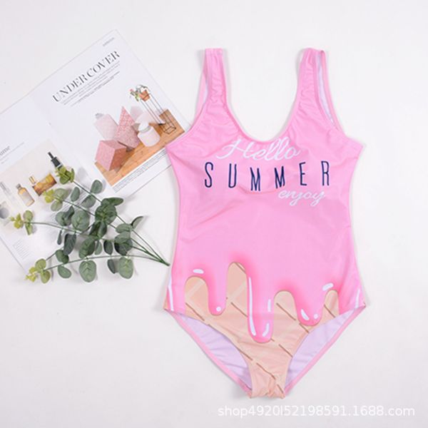 

bikinis set cartoon one-piece swimsuit spring