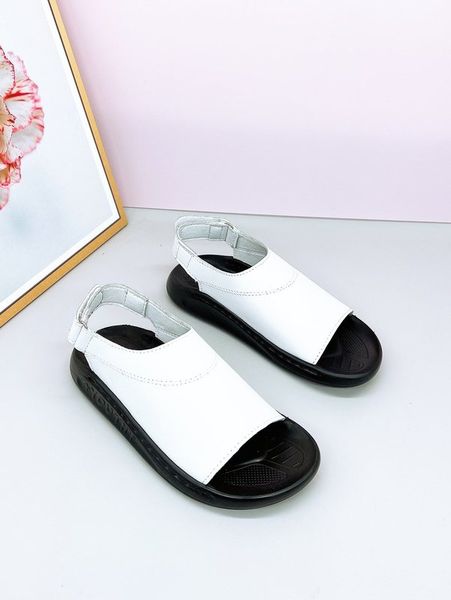

boys two tone slingback sandals she, Black;red