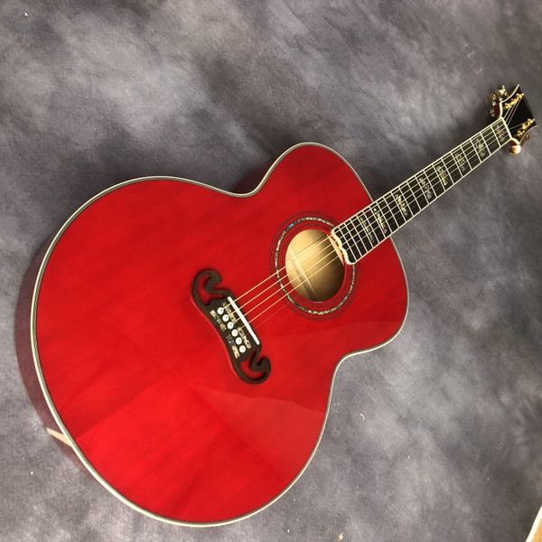 

43" j200 series sunset red acoustic guitar