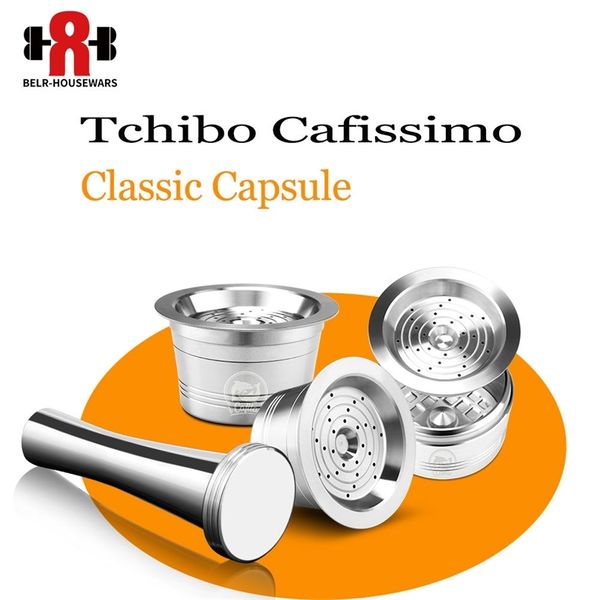 Tchibo Cafissimo Coffee Capsule повторно используемый кофейный фильтр k-fee Pod Cup Cup Aldi Expressi Cafeteira Tamper 210326