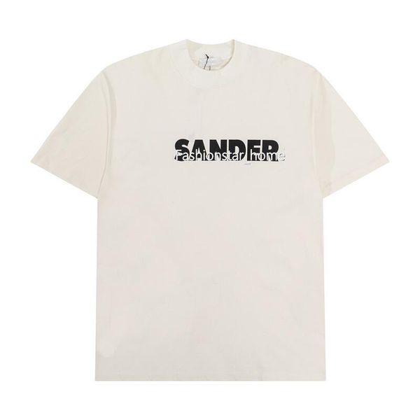 

22ss new style classic letter printed beige tee fashion street high end designer man women solid vacation t-shirt casual simple summer limit, White;black