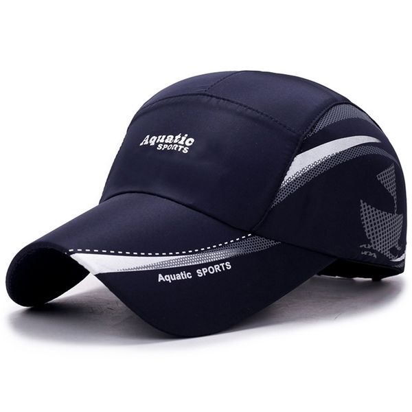 

outdoor golf fishing for quick dry waterproof women men baseball caps adjustable sport summer sun hats 220627, Blue;gray