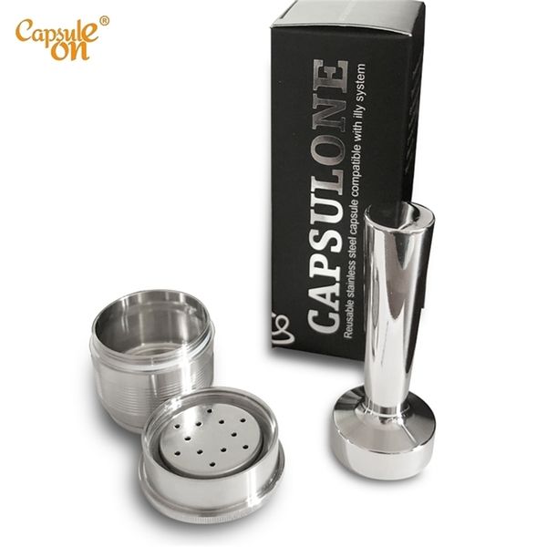 Capsulone/Compatibile con macchina da caffè illy/Capsula riutilizzabile riutilizzabile in metallo in ACCIAIO INOSSIDABILE2 adatta per capsule illy café T200523