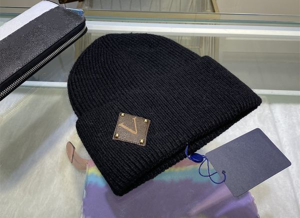 Encanto de lujo Beanie Hat Street hip hop sombrero de punto hombres y mujeres esqueleto sombreros de copa letra algodón puro cómodos accesorios de moda varios estilos tops calidad