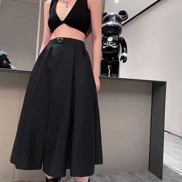 

women high waist skirts vintage triangle badge lady dresses fashion slim ladies dress long skirt clothing, Black