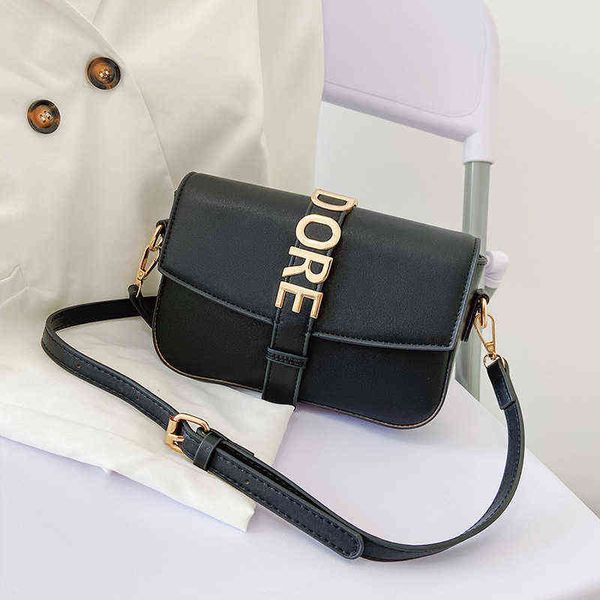 

luxury designer handbag shoulder fashion with crossbody for women pu leather female 2022 concise messenger bag