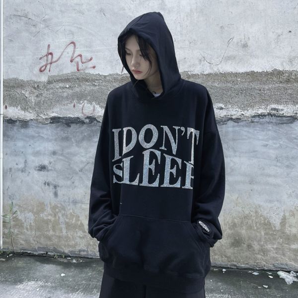 Y2K Hoodie Kadın Ceket Sweatshirts Harajuku Mektubu Gevşek Seksi Femme Hoodies Gotik Karanlık Büyük Boyutlar Vintage Giysiler