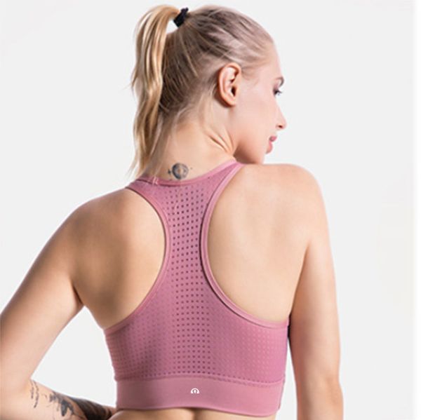 

lulu bras brand clothes women's summer gym running shockproof breathable back yoga vest fitness bra iubi, Red;black