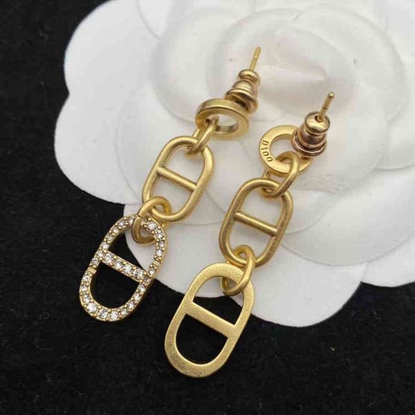 

factory wholesale full diamond pig nose earrings fashion trend personalized female earrings accessories, Golden